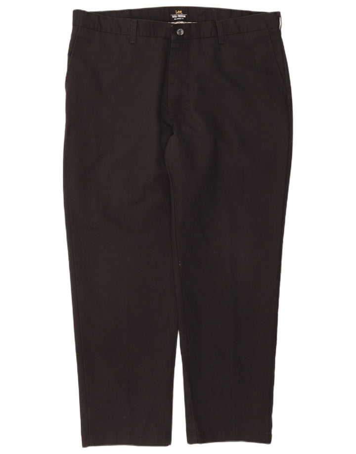 Pantaloni chino da uomo dalla vestibilità comoda LEE W40 L32 in cotone nero