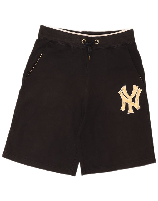 Majestic Pantaloncini sportivi grafici da uomo dei New York Yankees piccoli in cotone nero