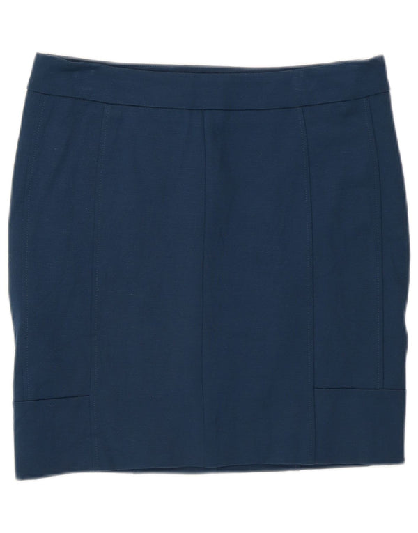 Minigonna da donna Calvin Klein US 4 Small W28 viscosa blu