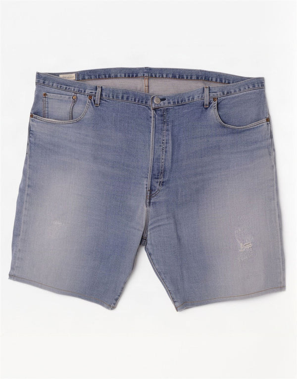 Pantaloncini Levi's Uomo 501 in denim invecchiato W50 4XL Blu