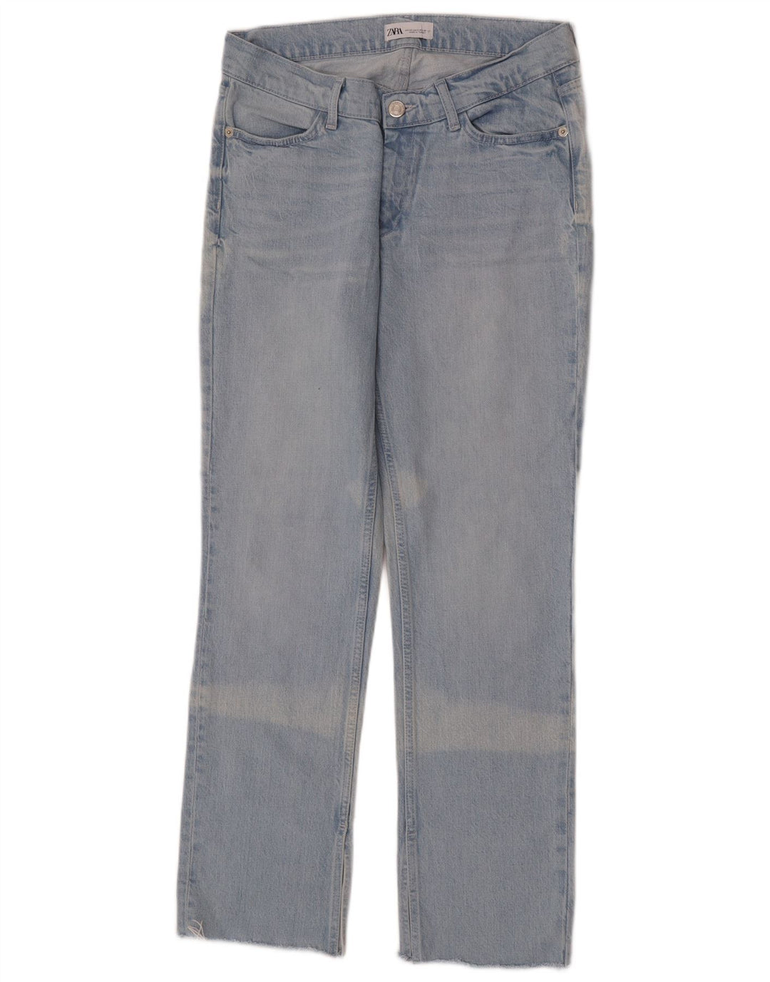 Jeans dritti da donna Zara EU 40 medio W30 L30 cotone blu