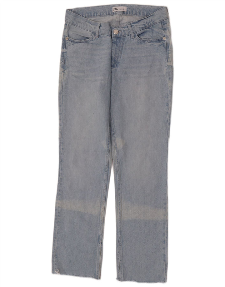 Jeans dritti da donna Zara EU 40 medio W30 L30 cotone blu
