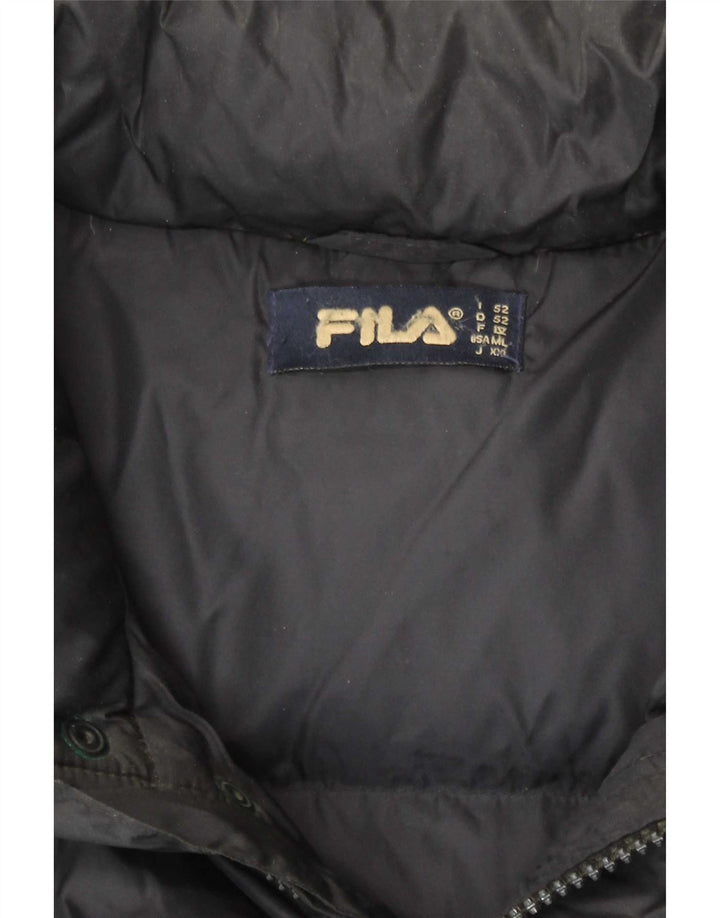 Gilet imbottito da uomo Fila IT 52 XL Nero Poliammide