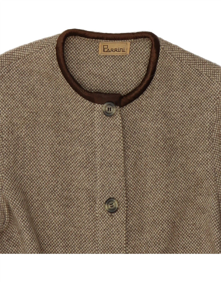 VINTAGE Womens Overcoat UK 14 Medium Beige Alpaca Wool Vintage Vintage and Second-Hand Vintage from Messina Hembry 