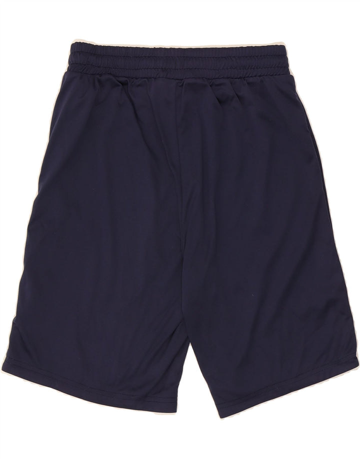 KAPPA Mens Graphic Sport Shorts Small  Navy Blue Polyester Vintage Kappa and Second-Hand Kappa from Messina Hembry 