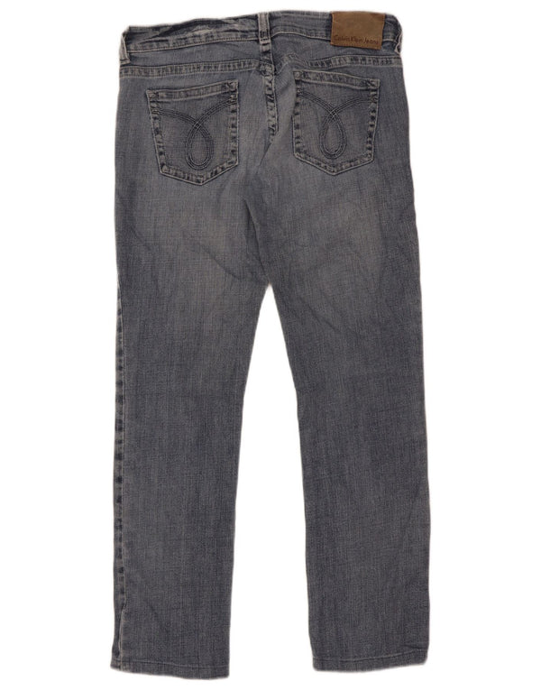 Jeans dritti da donna Calvin Klein W30 L28 Blu