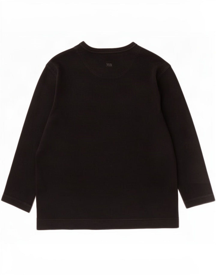 Hugo Boss Top da uomo a manica lunga grande in cotone nero