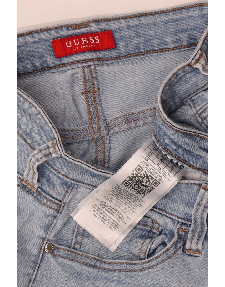Jeans slim invecchiati Guess da donna W33 L27 cotone blu