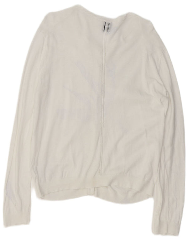 Maglione cardigan da donna Gap UK 18 XL cotone bianco