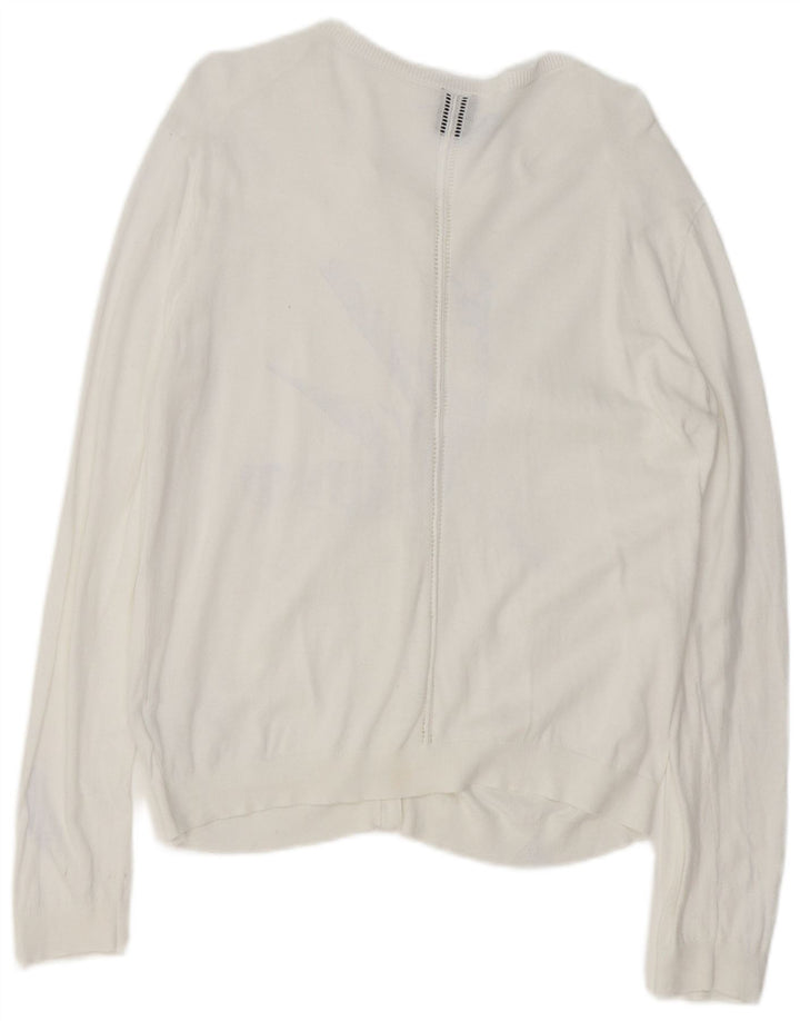Maglione cardigan da donna Gap UK 18 XL cotone bianco