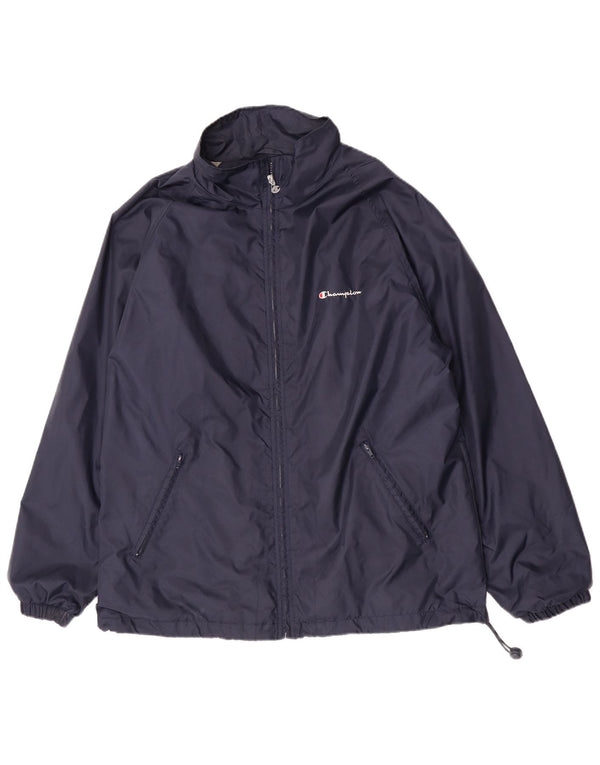 Giacca antipioggia da uomo Champion UK 40 Large Blu Navy in poliammide
