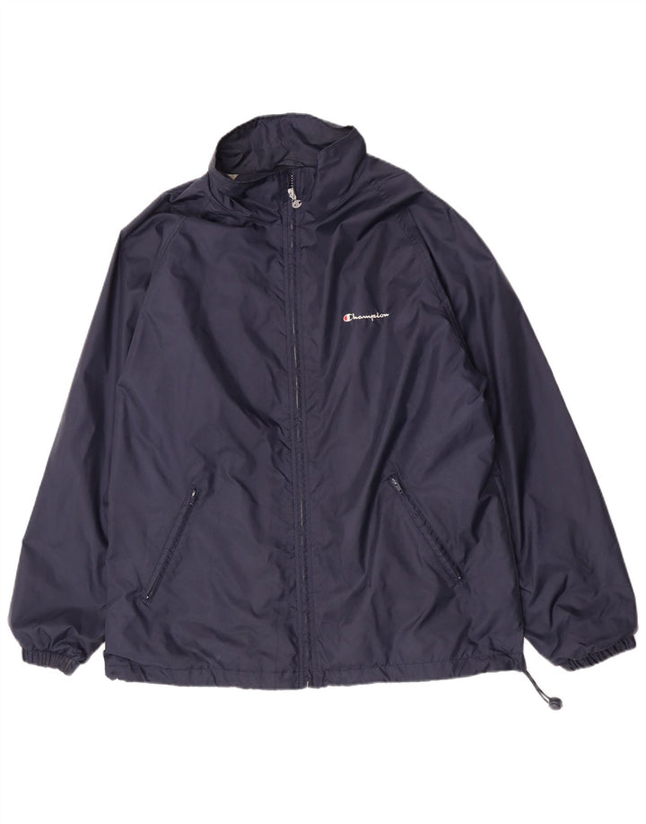 Giacca antipioggia da uomo Champion UK 40 Large Blu Navy in poliammide