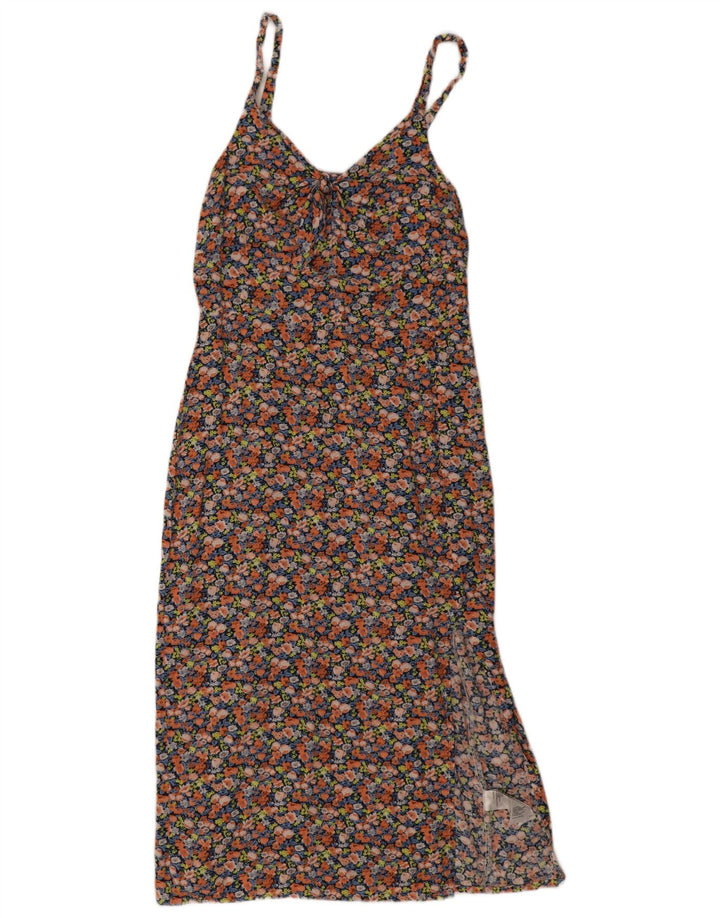 Abito sottoveste da donna Oasis UK 12 Viscosa floreale multicolore media