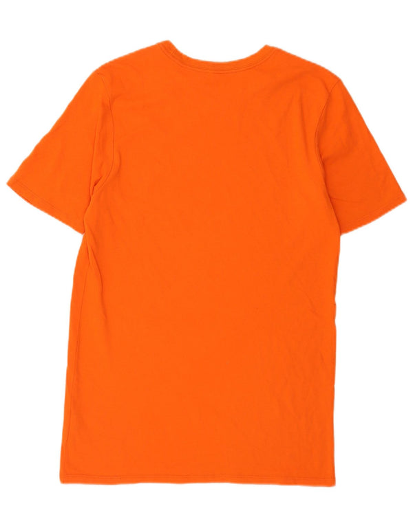T-shirt Nike da uomo dal taglio atletico, piccola, in cotone arancione