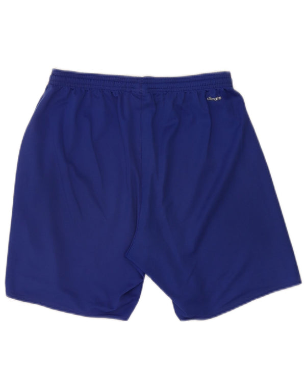 Pantaloncini sportivi Adidas Climalite da uomo Sport in poliestere blu medio
