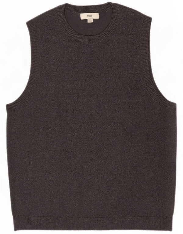 Marks & Spencer Canotta da donna UK 18 XL Viscosa screziata grigia