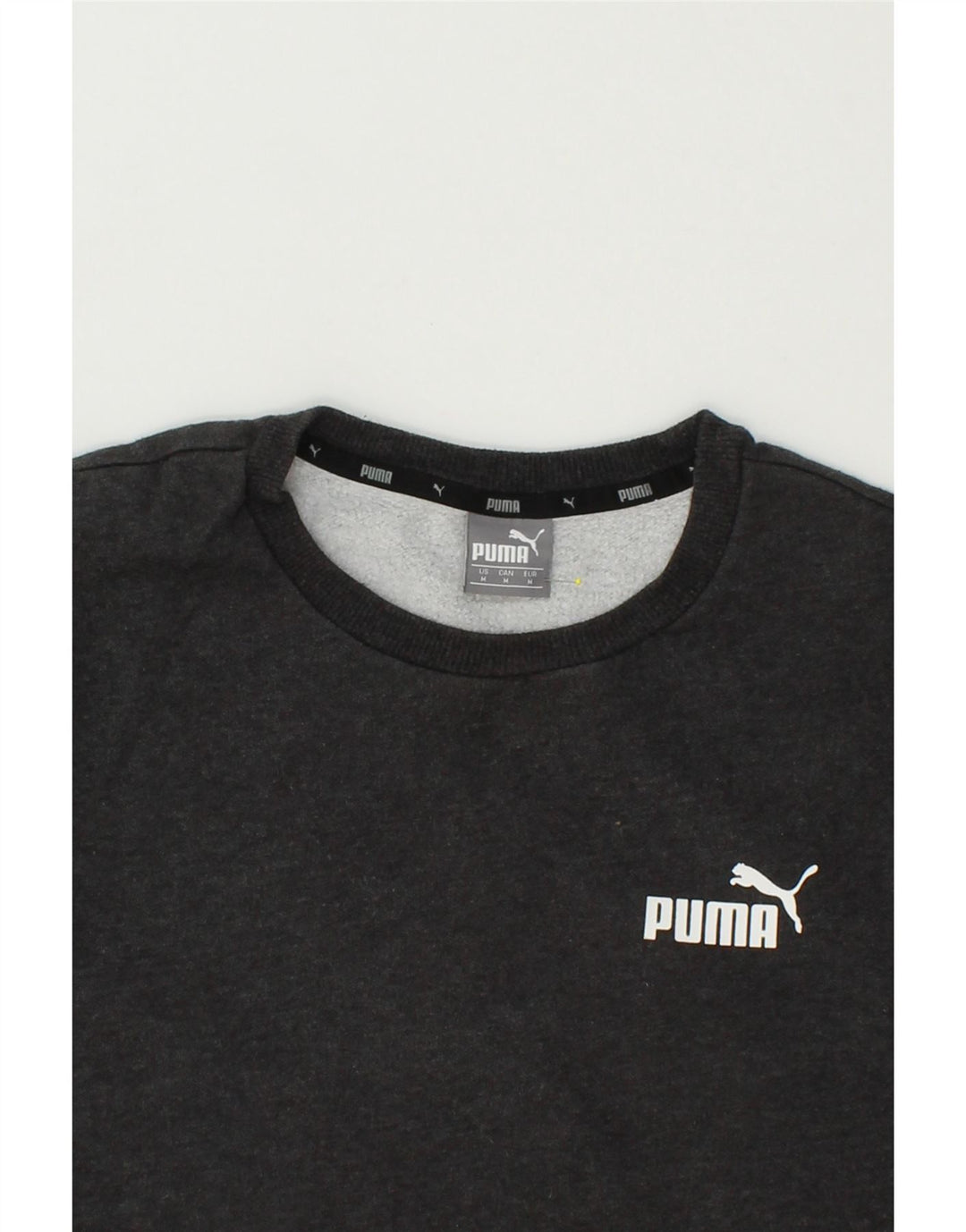 PUMA Mens Sweatshirt Jumper Medium Grey Cotton Vintage Puma and Second-Hand Puma from Messina Hembry 