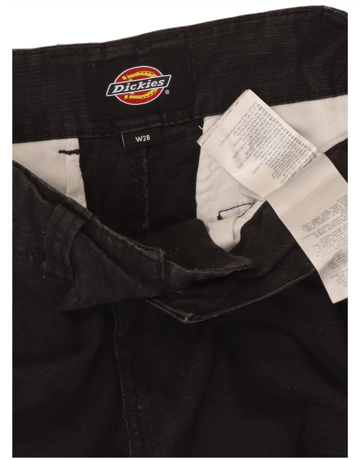 DICKIES Pantaloni cargo dritti da uomo W28 L29 cotone nero