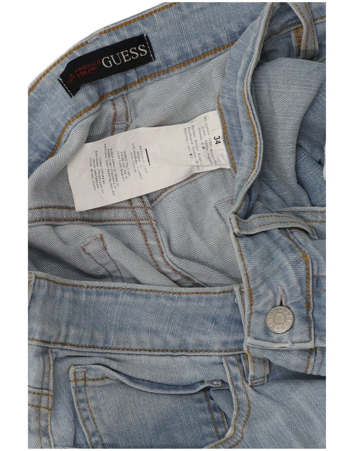 Jeans dritti da uomo Guess W34 L34 cotone blu