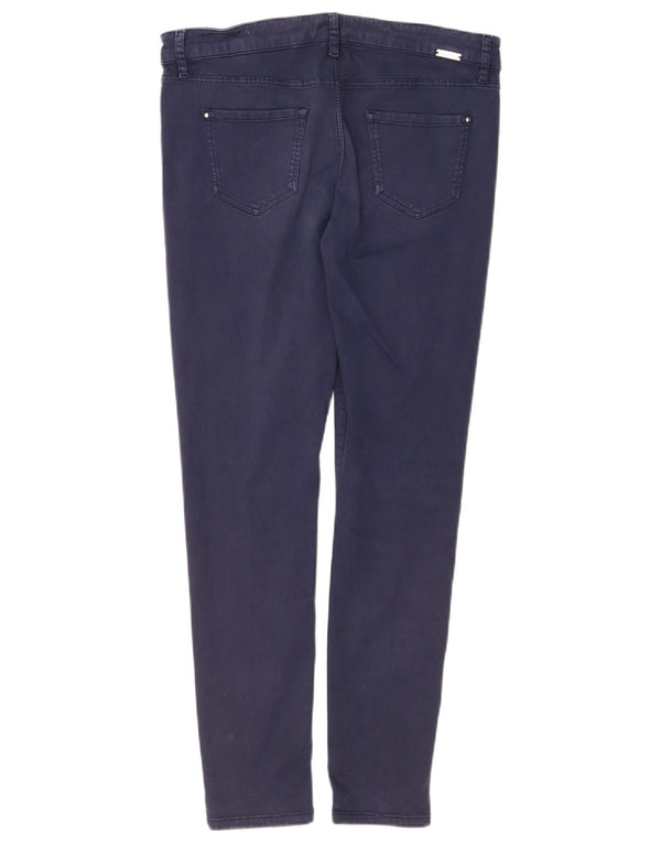 Pantaloni casual skinny da donna Massimo Dutti EU 42 Large W32 L30 Blu navy