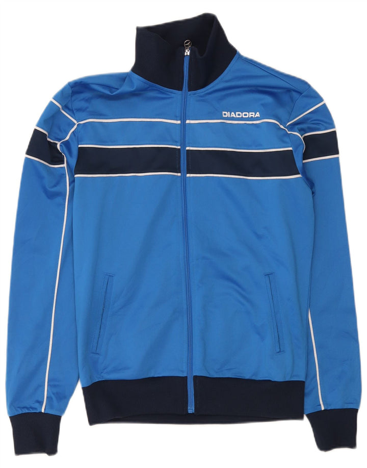 Giacca da tuta da uomo Diadora Small Blue Colourblock in poliestere