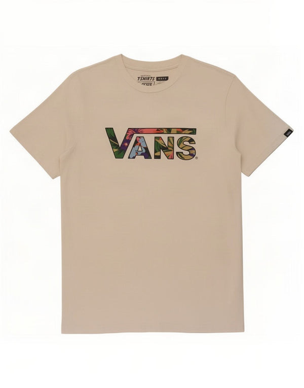 T-shirt grafica da bambino Vans 12-13 anni, taglia grande, in cotone bianco