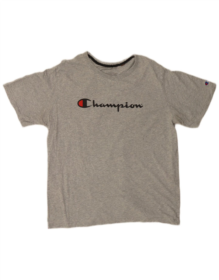 T-shirt grafica da uomo Champion Top 2XL cotone grigio