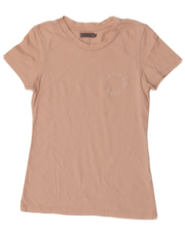 Maglietta da donna Calvin Klein Jeans Top UK 6 XS Beige