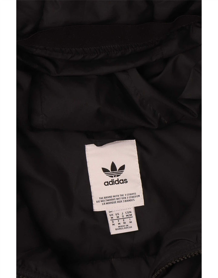 Giacca imbottita con cappuccio da uomo Adidas media poliestere nero