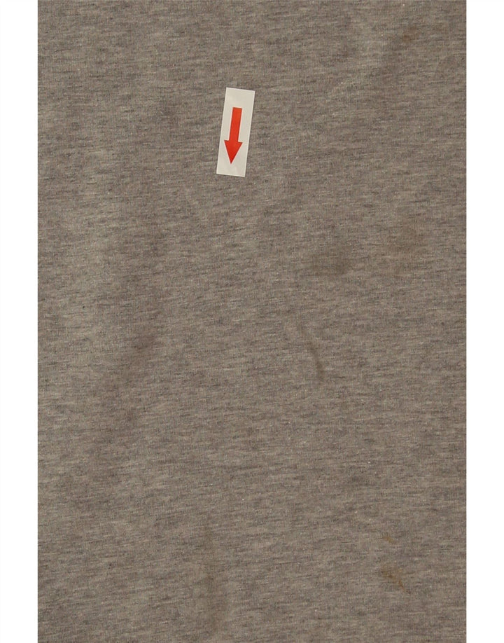T-shirt grafica da uomo Nike Top Large in cotone color block grigio