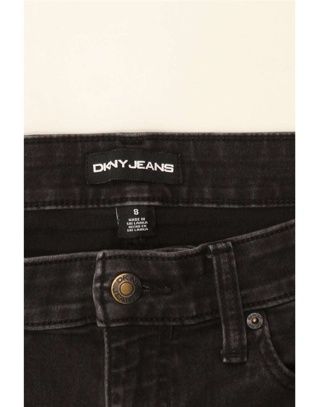 DKNY Womens Denim Shorts US 8 Medium W30 Black Cotton Vintage Dkny and Second-Hand Dkny from Messina Hembry 