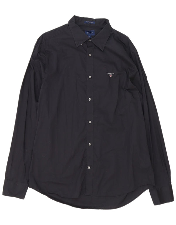 Camicia da uomo Gant taglia 43/44 17 1/2 XL cotone nero