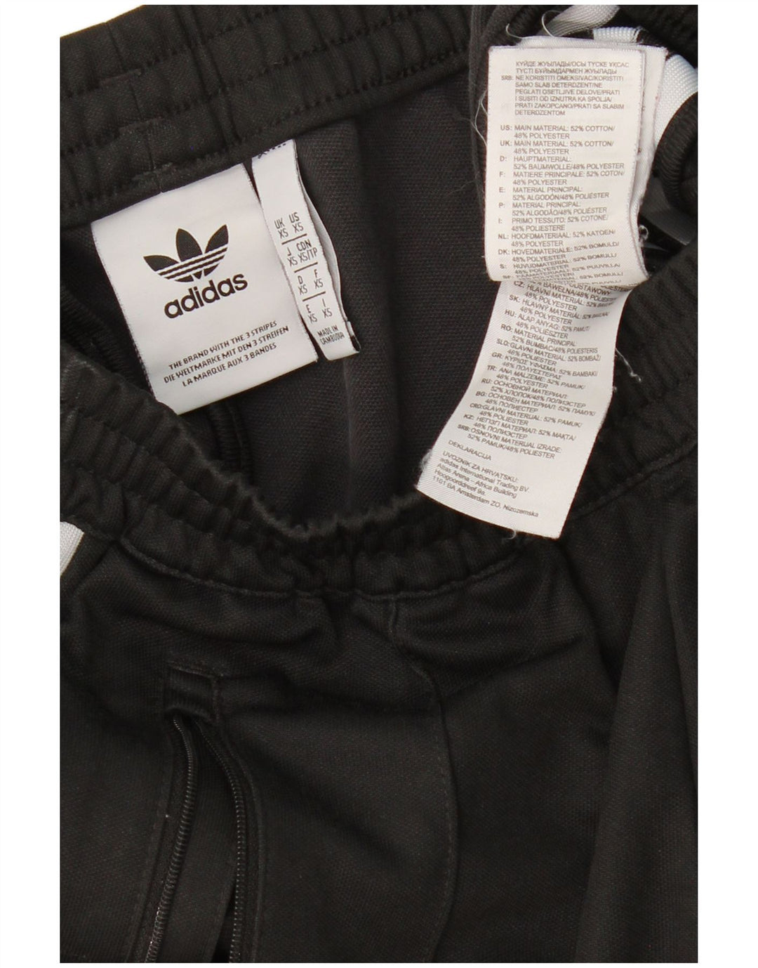 Pantaloni da tuta da uomo ADIDAS XS in cotone nero