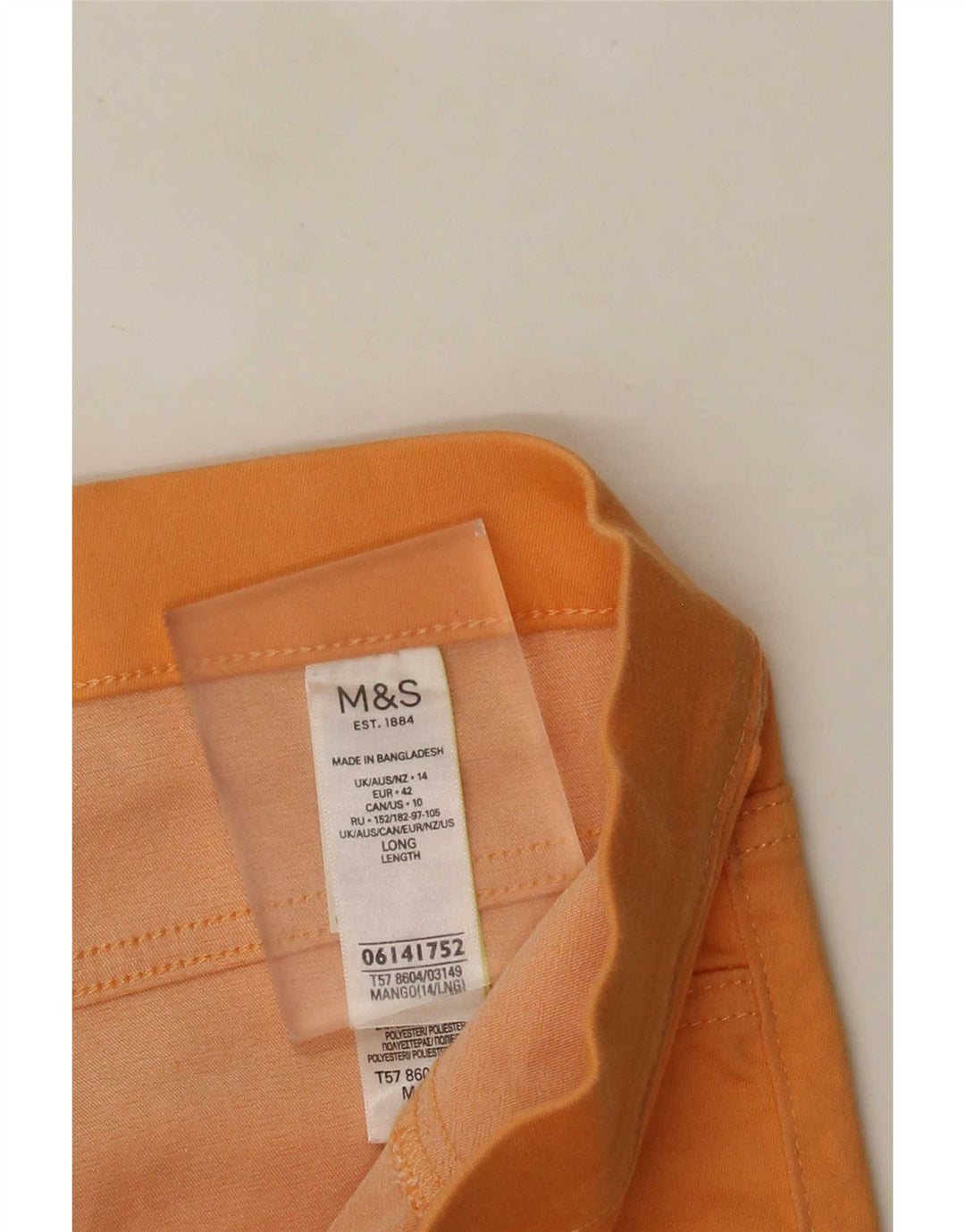 Leggings da donna Marks & Spencer UK 14 grande cotone giallo