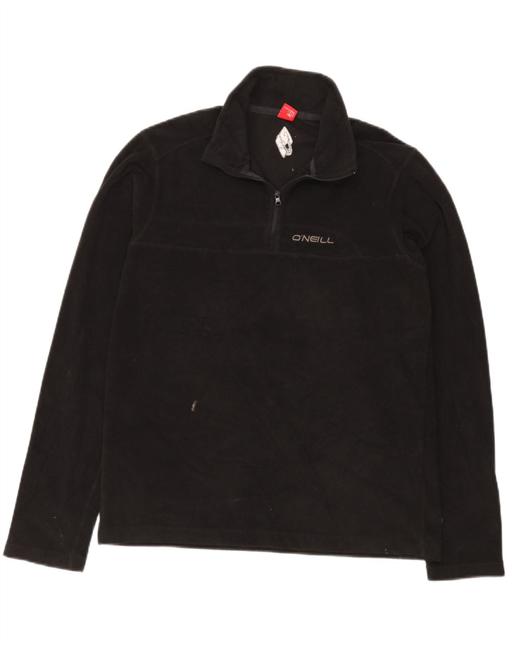 Maglione in pile da donna con zip e collo O'NEILL UK 18 XL poliestere nero
