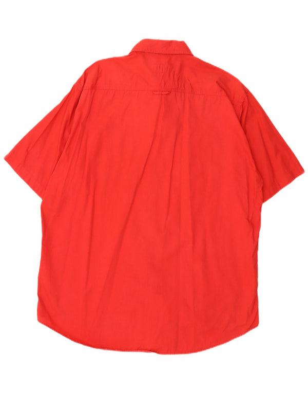 Camicia a maniche corte da uomo Levi's Large in cotone rosso