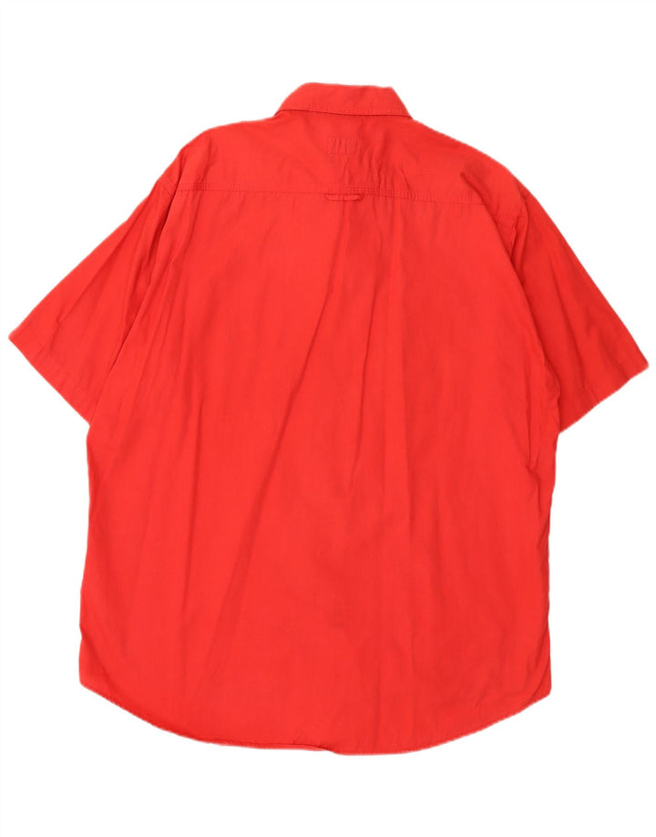 Camicia a maniche corte da uomo Levi's Large in cotone rosso