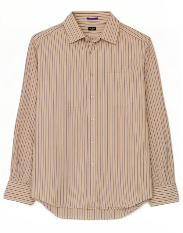 Camicia da uomo Paul Smith taglia 16 1/2 grande a righe bianche