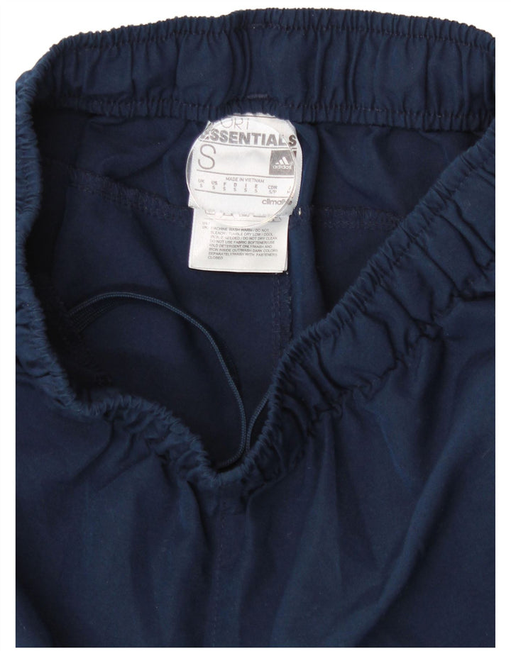 Pantaloni da tuta da uomo Adidas Small in poliestere blu navy