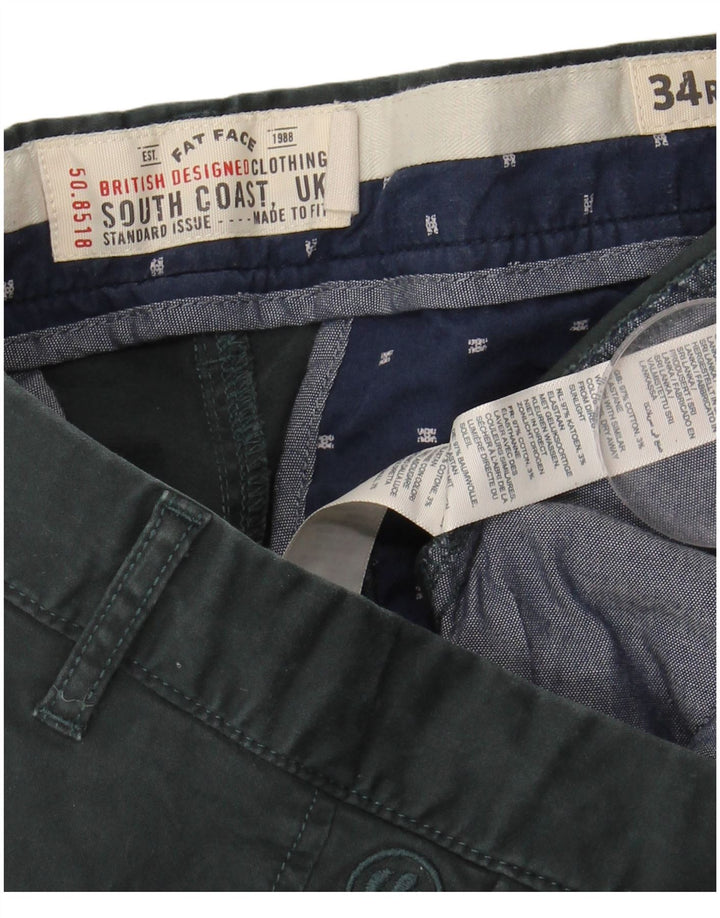 Pantaloni chino slim da uomo FAT FACE W34 L30 cotone verde