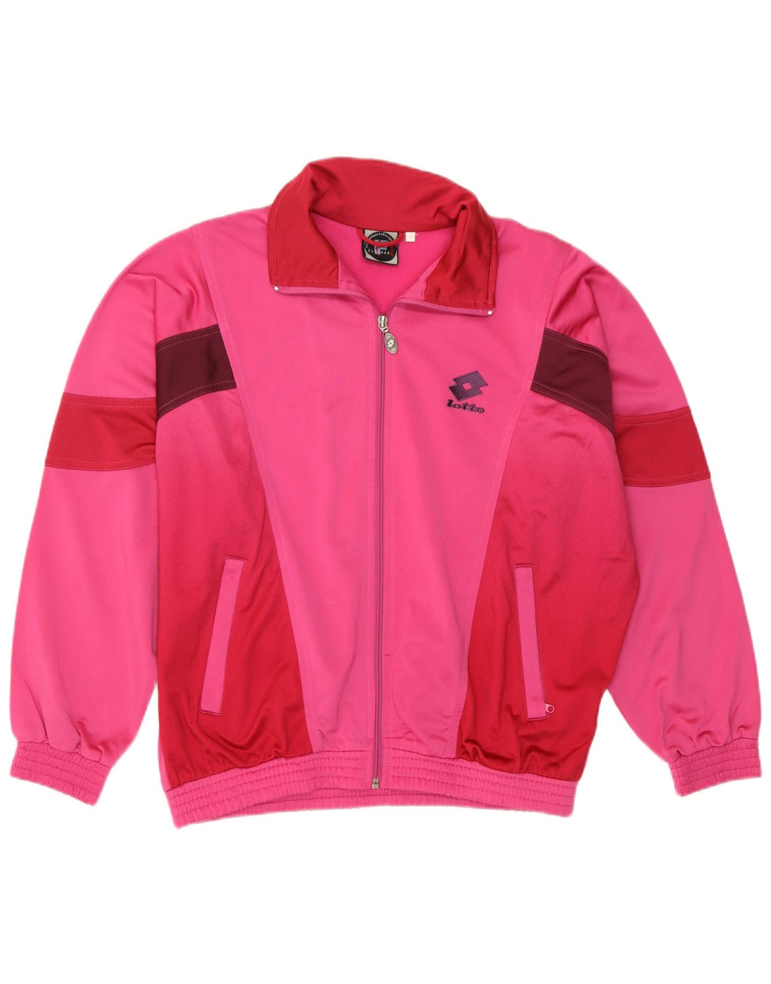 Giacca da ginnastica oversize da donna Lotto UK 10 Small Pink Colourblock