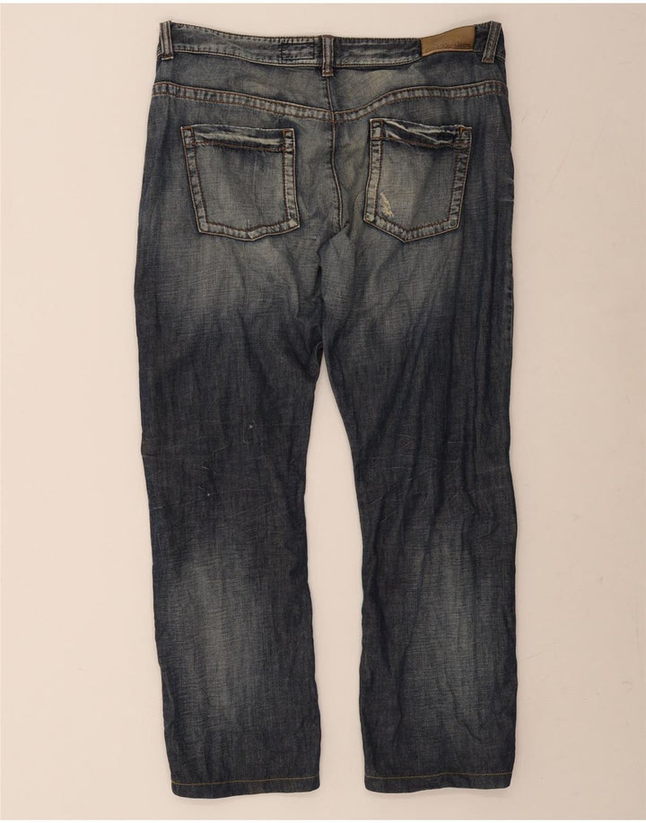 Jeans dritti da uomo Calvin Klein W38 L28 cotone blu navy