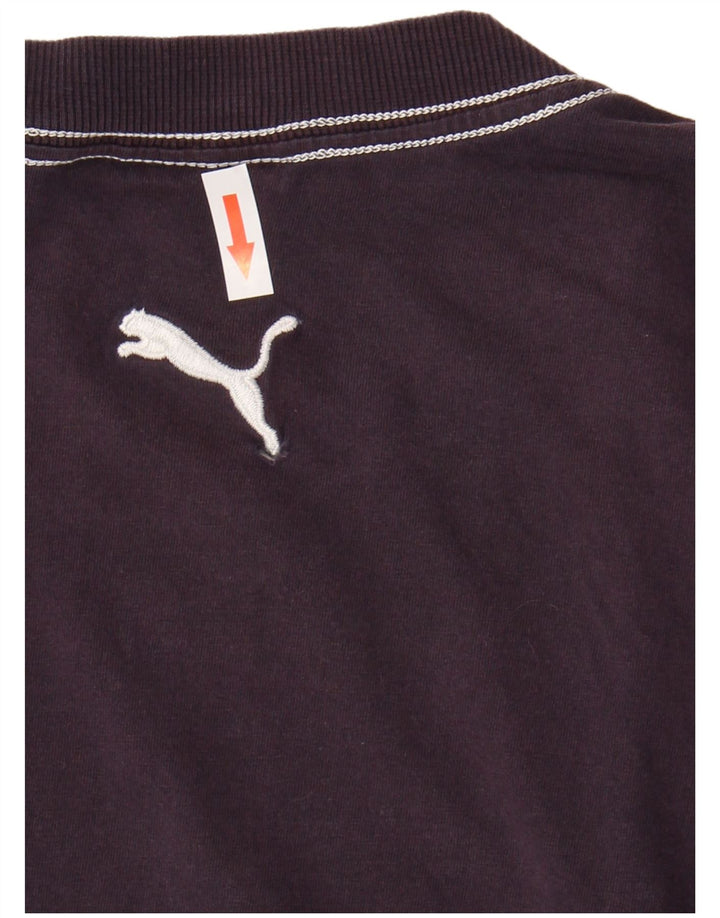 T-shirt grafica da uomo Puma Top in cotone blu navy medio