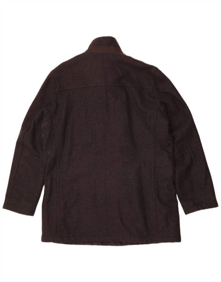 Cappotto da marinaio da uomo Pierre Cardin EU 52 XL lana grigia