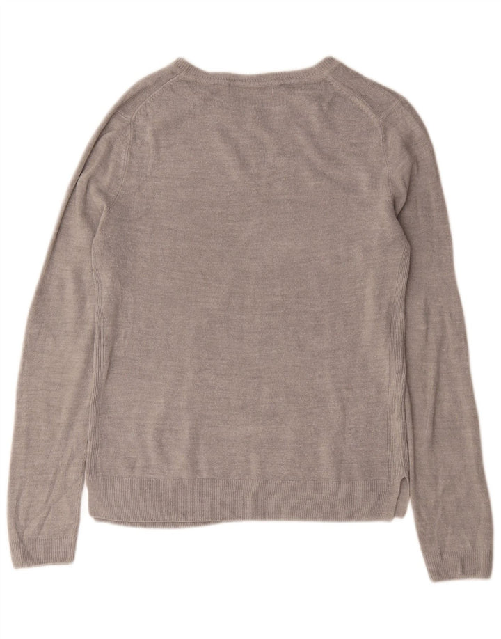 Maglione maglione con scollo a barca da donna Marks & Spencer UK 12 Grigio medio