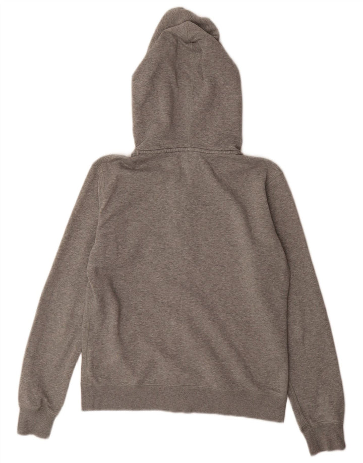 Maglione con cappuccio e zip da uomo Converse in cotone screziato grigio medio