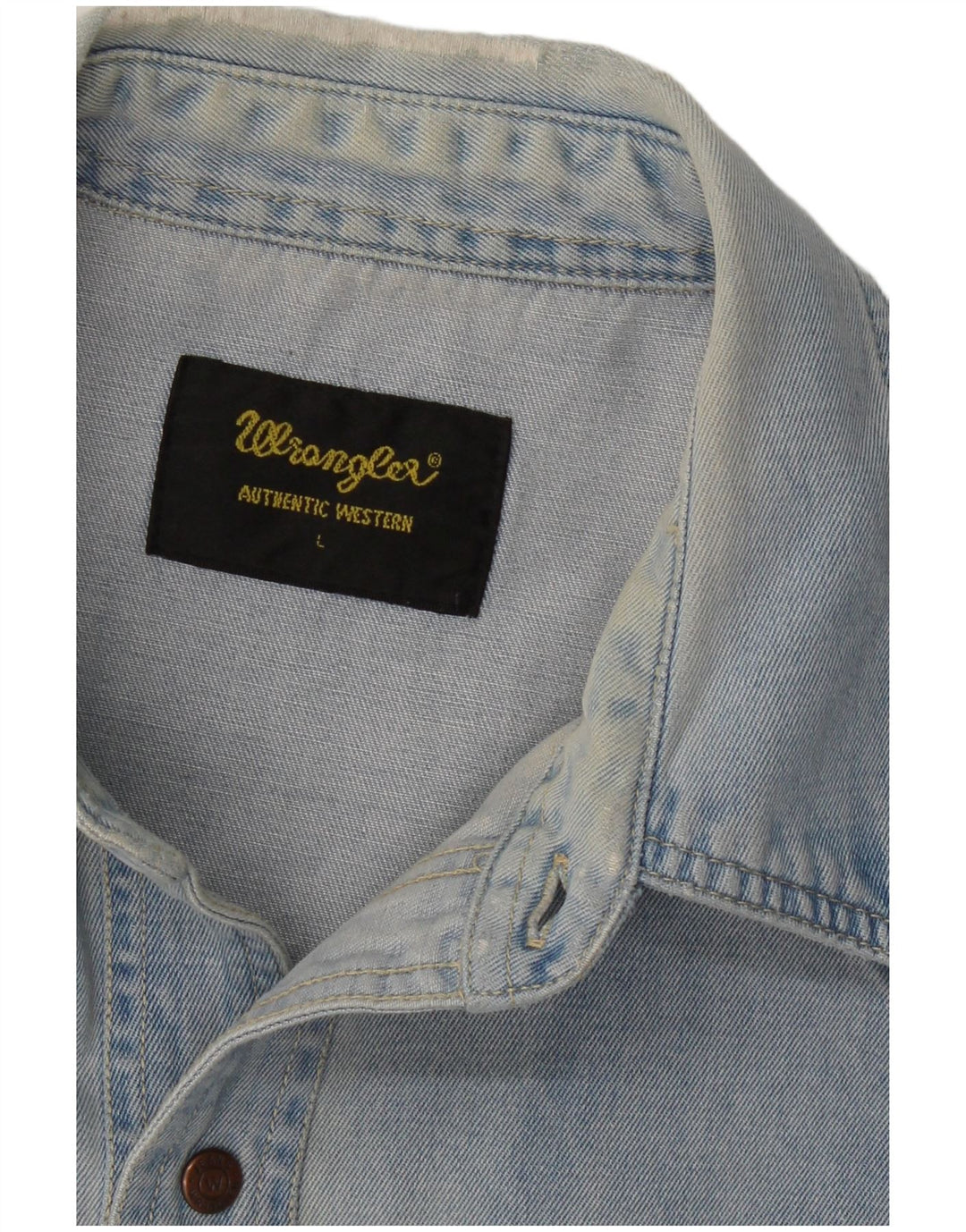 Camicia di jeans da uomo WRANGLER grande blu