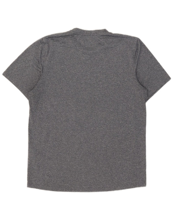 T-shirt da uomo Umbro Top in poliestere chiazzato grigio medio