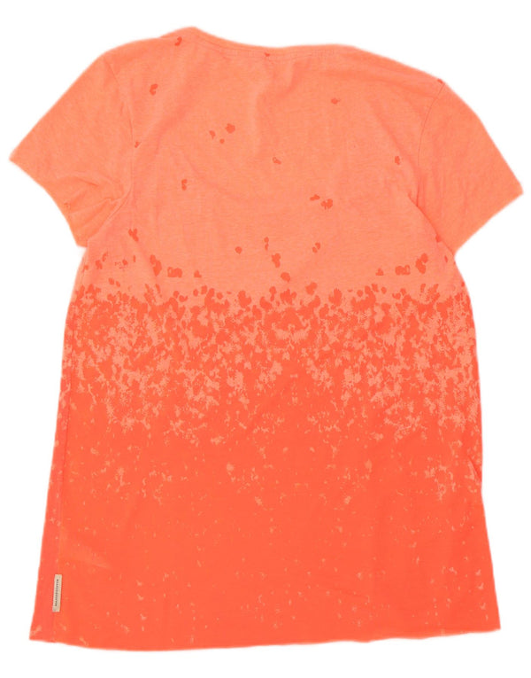 T-shirt da donna Maison Scotch Top UK 10 piccolo cotone arancione