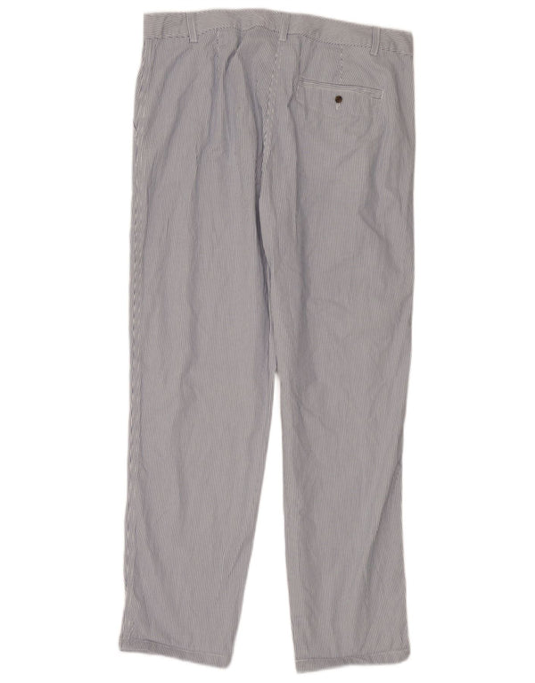 Pantaloni chino a vita alta da uomo Marks & Spencer UK 16 Large W36 L31 Bianco